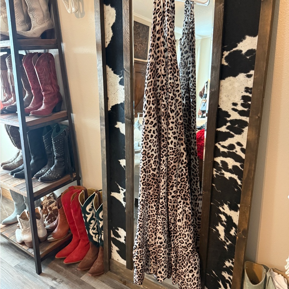 Cheetah halter dress